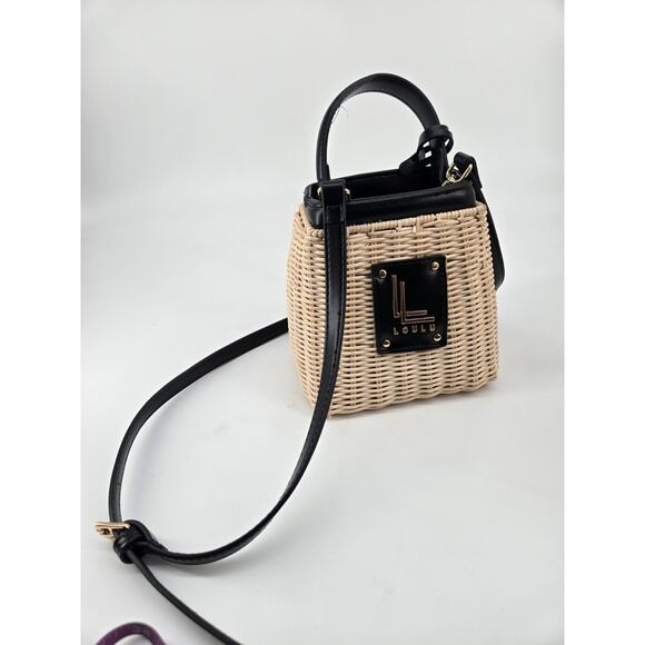 Loulu Mini Wicker Handbag Purse Handle With Removable Strap Crossbody Strap - Picture 2 of 13